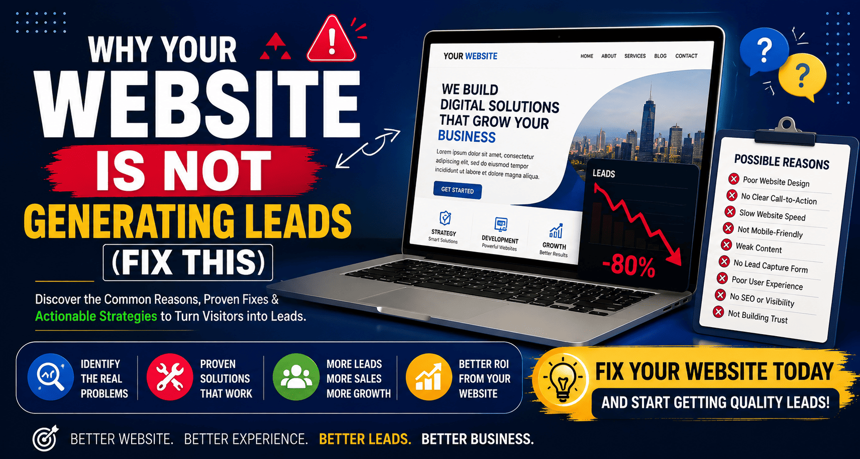 Why Your Website is Not Generating Leads (Fix This)